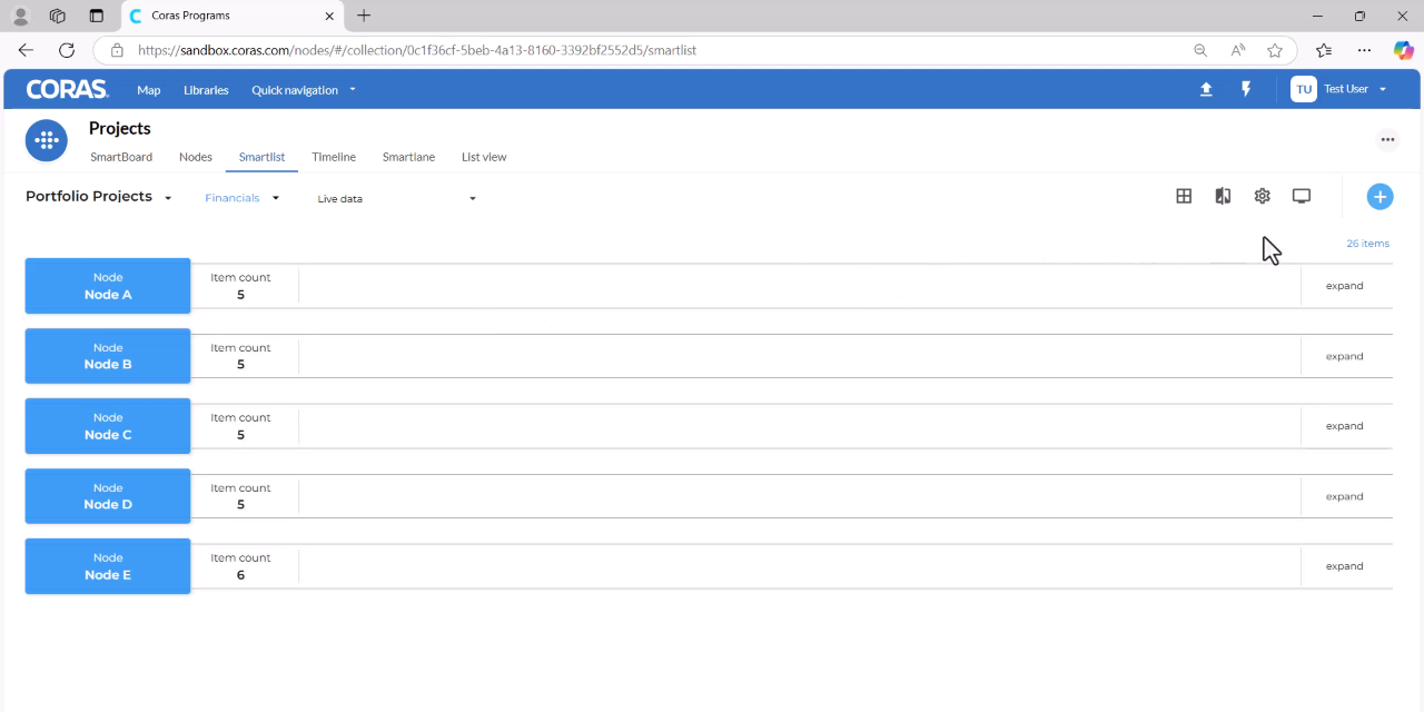 Sort by field selector with Priority selected
